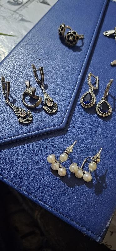 Çantalar: Sırğa, Swarovski, Gümüş, 925 g, Ünvandan götürmə — 10