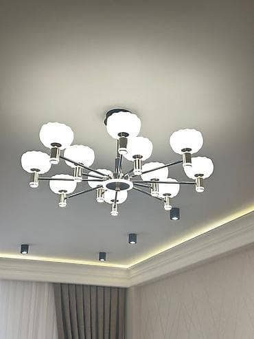 Led Çılçıraq, 4 və daha çox lampa, Metal
