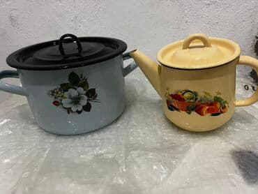 Блюда для тортов и сладостей: Миски, Набор из 6 шт., цвет - Синий, Фарфор, СССР — 33