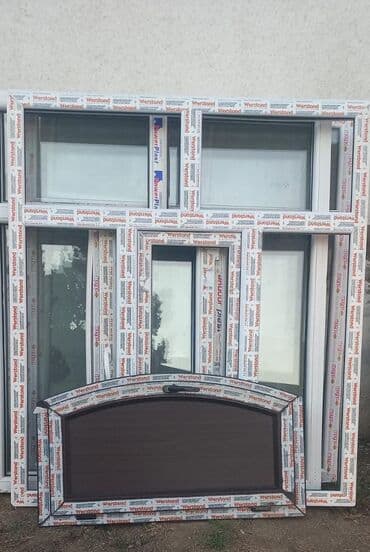 пластиковые окна токмок: Yeni İkiqat şüşə paketi Plastik pəncərə, Еni: 1 sm, Uzunluğu: 1 sm, Ödənişli quraşdırma — 24