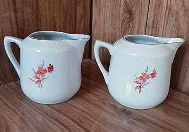 dam: Porcelan süd/qaymaq qabları dəsti (2 ədəd) - Material: porselen - — 1