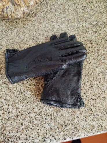 Maskalar, eynəklər: Qara dəri əlcək - Material: yumşaq, elastik süni/haqq dəri görünüşlü — 3