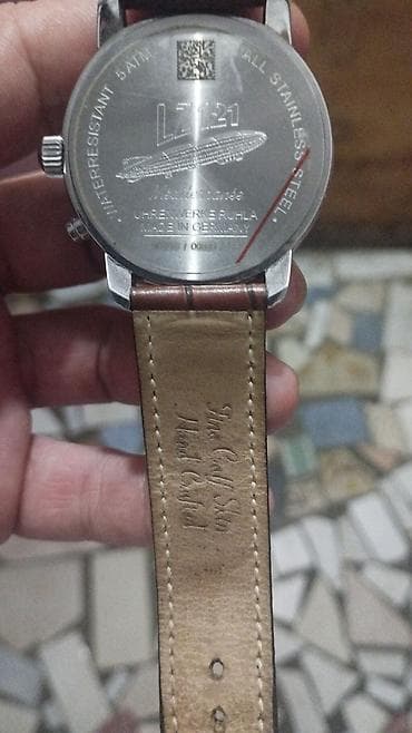 almaniya saat: ZEPPELIN “Méditerranée” Moonphase qol saatı - Alman istehsalı (Made — 1