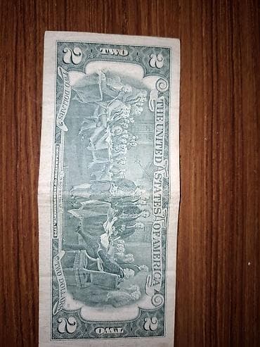 eskinaslar: ABŞ 2 dollarlıq kağız pul - Seriya ili: 1976 - Seriya nömrəsi — 2