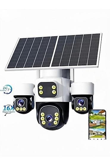 dreamstar iptv activation code: 4G günəş enerjili təhlükəsizlik kamerası – 3 kameralı, cüt günəş — 2