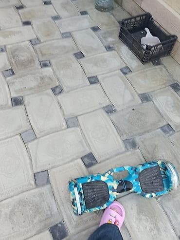 Elektrikli hoverboard – mavi-kamuflyaj dizayn - 2 təkərli, giroskop — 4