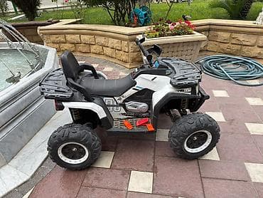 maşa paltari: Uşaq üçün elektrikli ATV (kvadrosikl) - Rəng: ağ-qara, idman — 6
