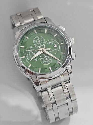 zümrüd qaşlı üzüklər: Qol saatı, Emporio Armani, rəng - Yaşıl — 7