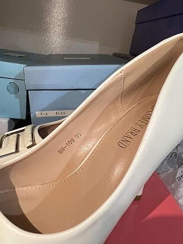 Сапоги: Ağ rəngli qadın tuflisi – County Brand (1 defe geyinilib çəkilişə) - — 3