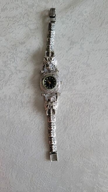 saat gumuş: İşlənmiş, Qol saatı, rəng - Gümüşü — 2