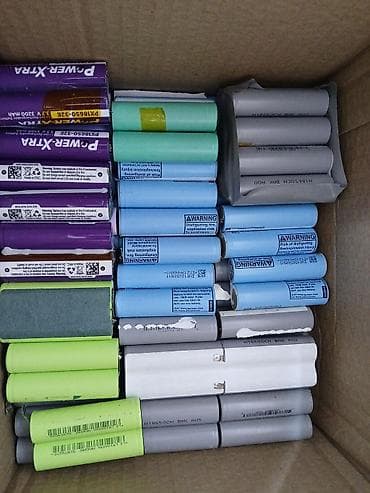 İşlək vəziyyətdə 18650 tipli 3.7v batareyalar. Bir ədədi 1 manat