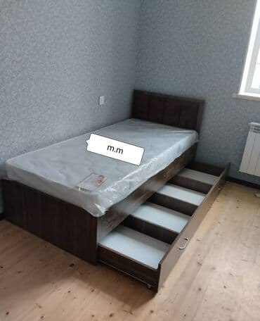 qoşa carpayi: Yeni, Təknəfərlik çarpayı, Bazasız, Matras ilə, Siyirməsiz, Azərbaycan — 2