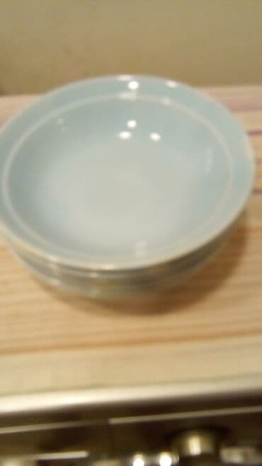 balıq qab: Boşqablar, 6 ədədli dəst, rəng - Mavi, Keramika — 5