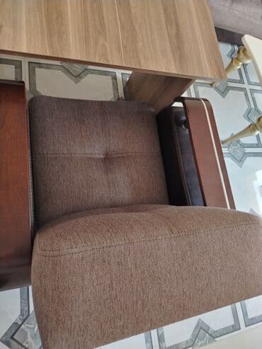 диван и 2 кресла: Б/у, Диван, Диван, С подъемным механизмом, Раскладной — 4