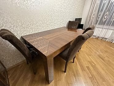 gaming oturacaq: Qonaq otağı üçün, Açılan, Dördbucaq masa, 6 stul — 3