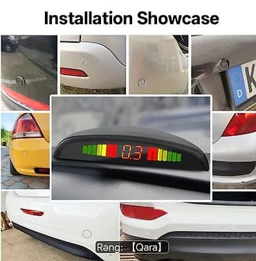mini proyektor: Avtomobil Parktronik Dəsti – 4 sensorlu, LCD displeyli (Rəng: qara) — 2