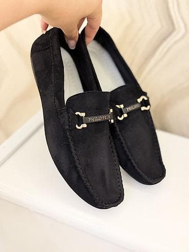 cins kurtqa: Məhsul: Qara mokasin ayaqqabı - Material: yumşaq süet toxuma - Rəng — 2