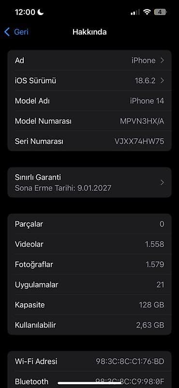 android 14 tv box: IPhone 14, 128 GB, Zəmanət — 2