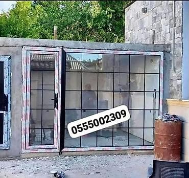 plasik qapı: Şəbəkəli plastik və alüminium qapı-pəncərə istehsalı və quraşdırılması — 1