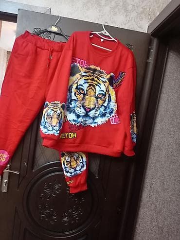 İdman dəsti, Asics, 2XL, rəng - Qırmızı