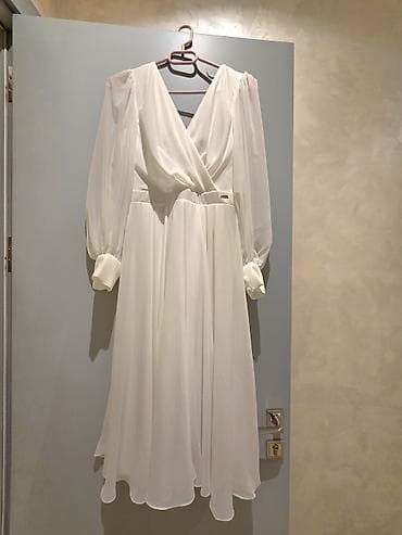 Ağ rəngli şifon don, Nikah ucun.Lady-sharm magazasindan alinib 1 defe — 1