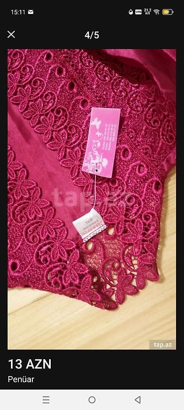 qayis: JENNIFER Lingerie markalı qadın penüarı və gecə donu dəsti. - Rəng — 5