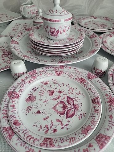 yemek desdi: Nahar dəsti, rəng - Ağ, Farfor, Almaniya — 5