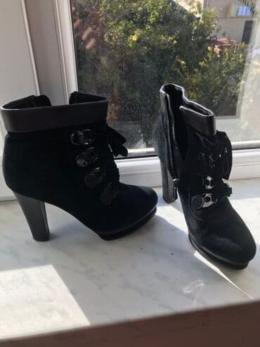 brend qadin ayaqqabilari: Ölçü: 36.5, rəng - Qara, İşlənmiş — 3