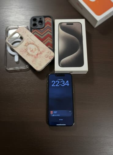 redmi not 12 pro: IPhone 15 Pro, Natural Titanium, Face ID — 1