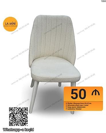 Masalar: Mətbəx üçün, Qatlanmayan, Stul — 1