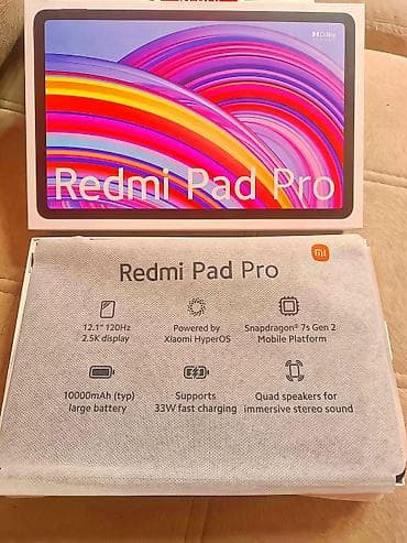 Yeni Xiaomi Redmi Pad Pro, 12,4", 256 GB, Pulsuz çatdırılma