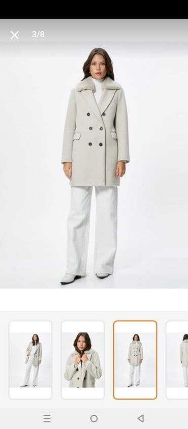 qadınlar üçün təbii dublyonkalar: Palto, S, rəng - Bej — 1