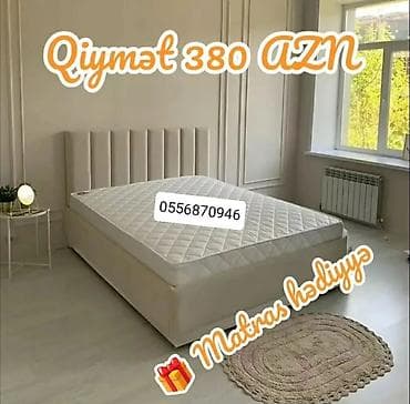 qazon tumu: Yeni, İkinəfərlik çarpayı, Bazasız, Matras ilə, Siyirməsiz, Azərbaycan — 5