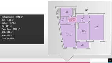 makler gence: 2 otaqlı, Yeni tikili, m. Həzi Aslanov, 88 kv. m — 17