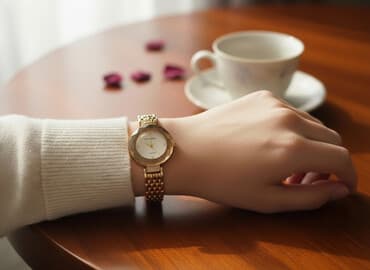 Qol saatı, rəng - Qızılı