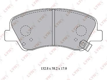 geely: LYNXauto Ön Əyləc Bəndi (Naklatka) BD-3619 GEELY, HYUNDAI, KIA OEM — 2