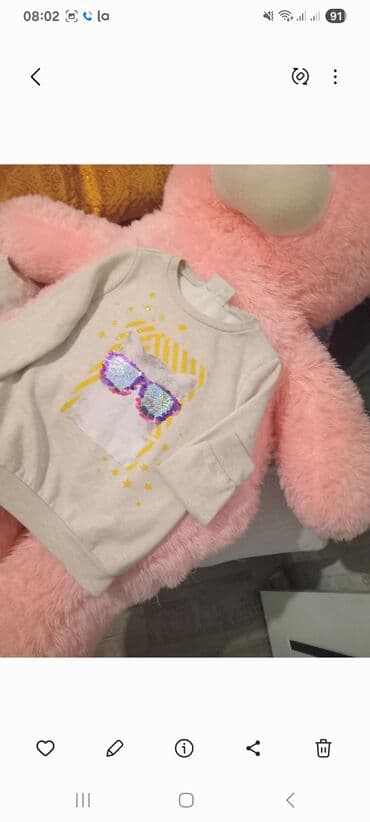 usaq godekce: Qız uşaqları üçün svitşot hamisi tezede 1-2defe geylib firmair 6-7yas — 2