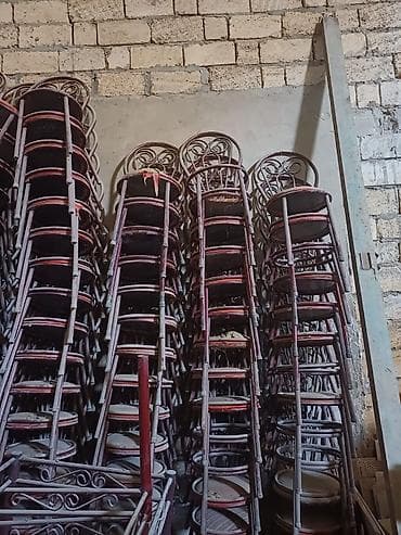 hesir stul: Rattan tipli qatlanan stullar – çoxlu sayda - Material: rattan/hasır — 1