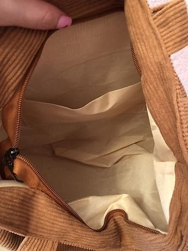 evalar: Kord materialdan hazırlanmış gündəlik tote çanta. Xüsusiyyətlər: - — 3