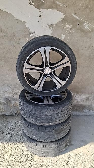 prius diskləri: 4 ədəd yüngül lehimli disk və şin komplekti - Disklər: 5 barmaq — 1