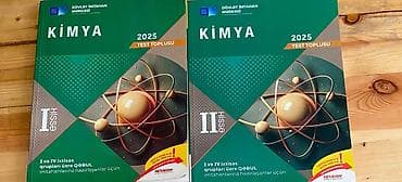 Kitablar və jurnallar: BİR ƏDƏDİ 6 MANAT İKİ ƏDƏDİ 12 MANAT Məhsul: “Kimya 2025 – Test — 1