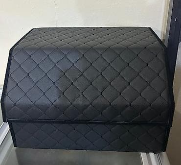 Maşın baqajı üçün qapaqlı organizer - Rəng: qara - Material