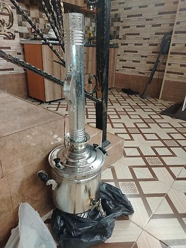 od samavarı: Metal samovar – kömür/odunla işləyən, klassik model Xüsusiyyətlər: - — 3