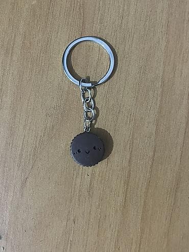 gumus kamplektler: Şirin dizaynlı açarlı̆q - Material: metal halqa və zəncir, yumşaq — 1