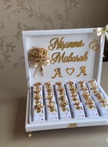 oğlan üçün hədiyyələr: Hədiyyə qutusu, rəng - Ağ — 1