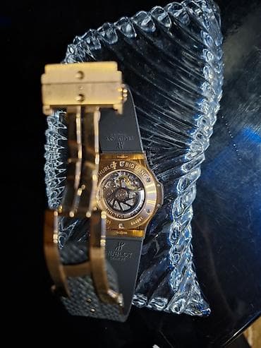 rus saatlari: Qol saatı, Hublot, rəng - Qızılı — 5