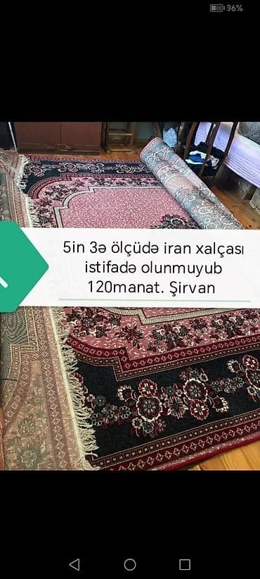 İran xalçası - Ölçü: 5 x 3 (metr) - Naxış: çiçəkli, klassik İran lalafo.az -da İran xalçası - Ölçü: 5 x 3 (metr) - Naxış: çiçəkli, klassik İran