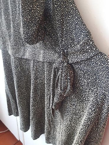 Qadın donu – qara üzərində xırda ağ nöqtəli print - Model: sarafan — 3