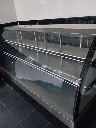 Şirniyyat/vitrin soyuducu vitrin - Önü qabarıq şüşəli, vitrin tipli