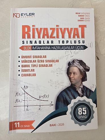 Riyaziyyat – Sınaqlar Toplusu (Blok imtahanına hazırlaşanlar üçün) - lalafo.az -da Riyaziyyat – Sınaqlar Toplusu (Blok imtahanına hazırlaşanlar üçün) -